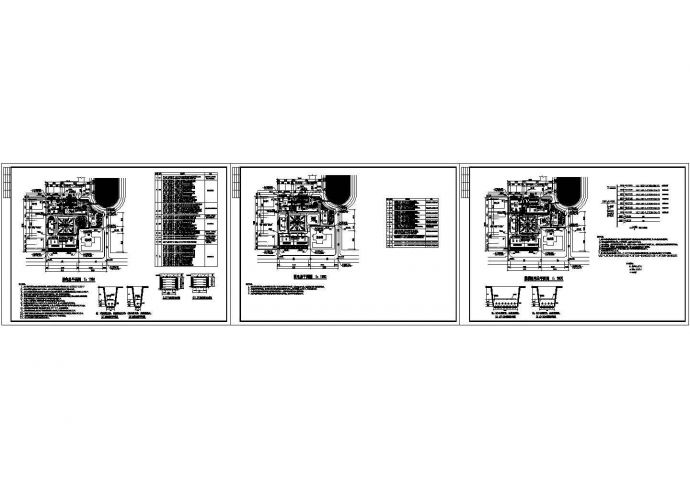 室外电气施工cad图(含总平面图，共三张)_图1