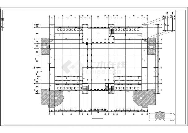 金山小学设计CAD建筑图纸-图二