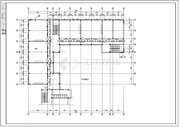 理工学校全套设计CAD建筑图纸-图二