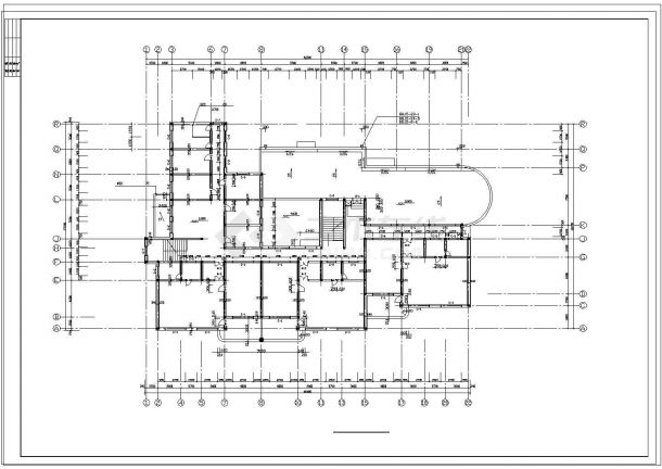 六班幼儿园设计CAD建筑图纸-图二