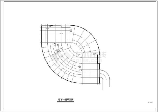 某大学星级会馆建筑设计CAD方案图纸-图一