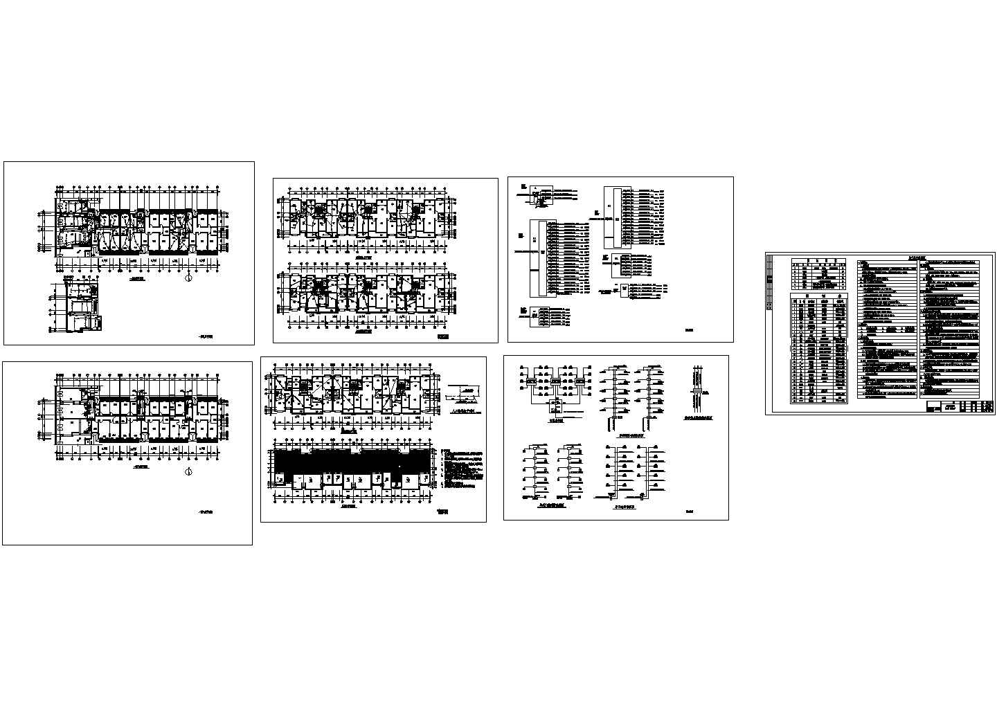 某四层商住楼电气CAD施工图纸