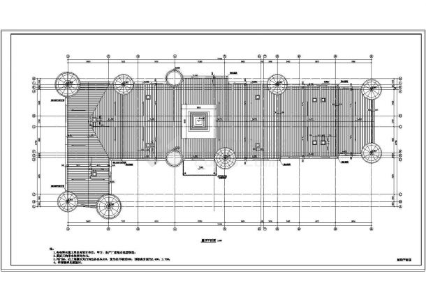 某小学教学楼建筑平面CAD施工图-图二