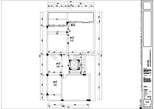 某二层框架结构小型别墅室内装修设计cad全套施工图（甲级院设计）-图一