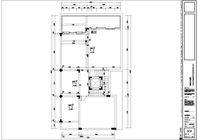 某二层框架结构小型别墅室内装修设计cad全套施工图（甲级院设计）_图1