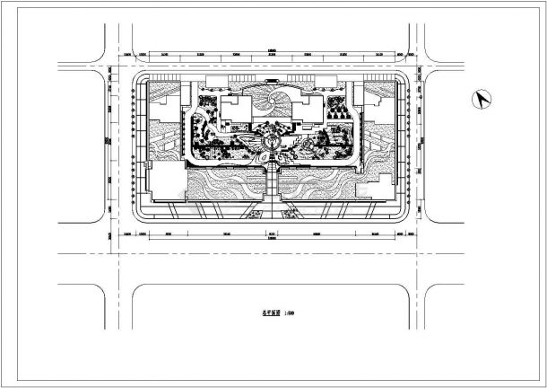 某中心广场总体规划设计方案-图一