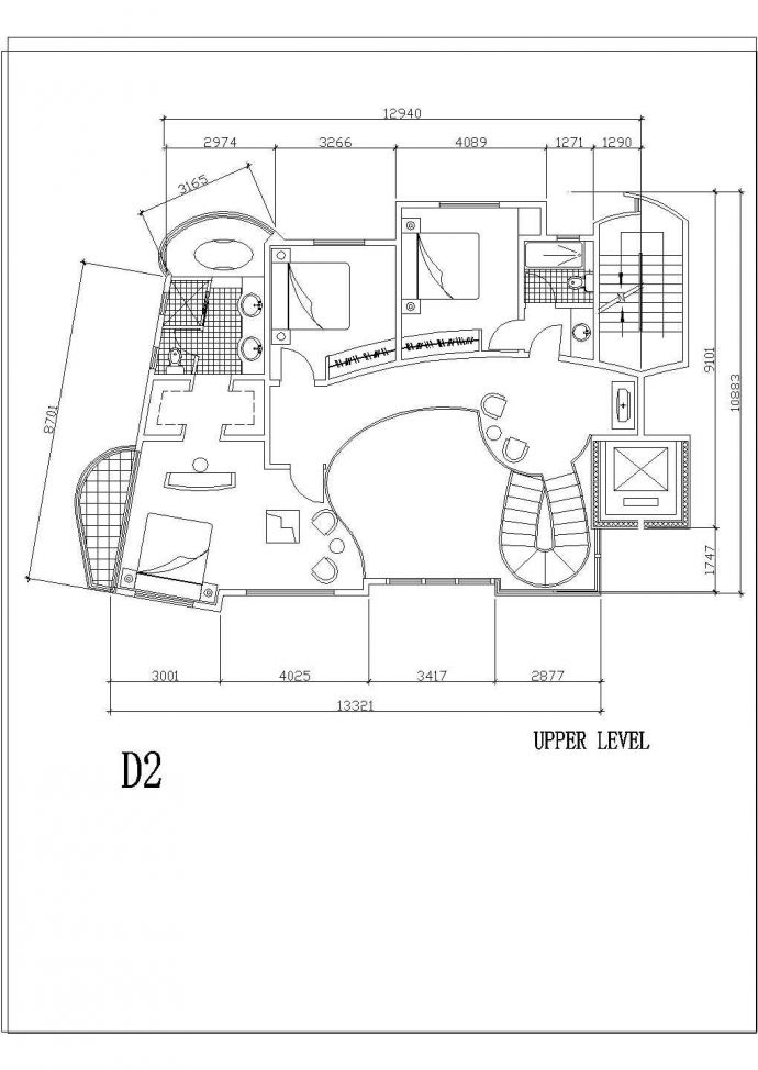 国外别墅规划设计方案图纸_图1
