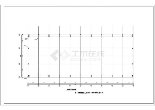 【最新】某二层办公厂房钢结构设计方案CAD图纸-图一