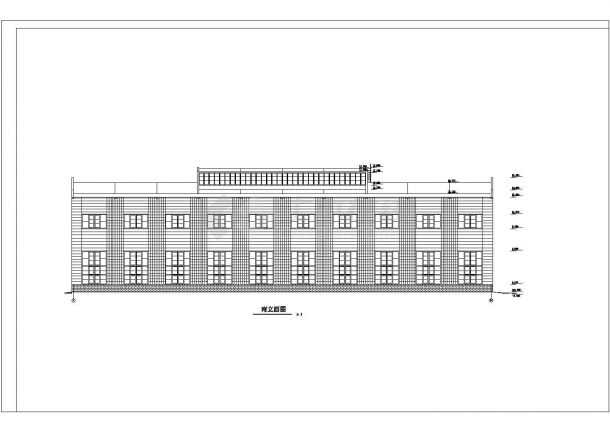 【最新】某二层办公厂房钢结构设计方案CAD图纸-图二
