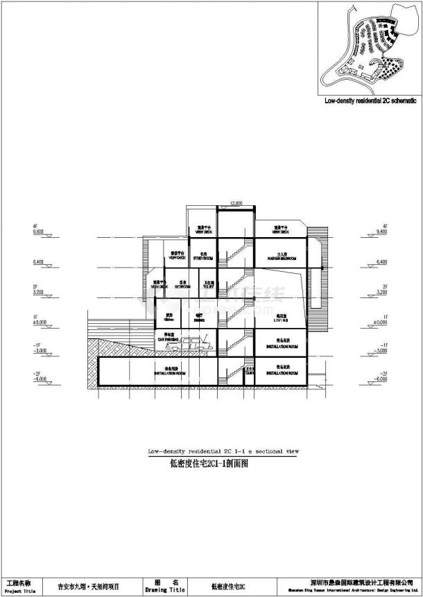 萍乡居民住宅联排双拼CAD大样构造节点图-图二