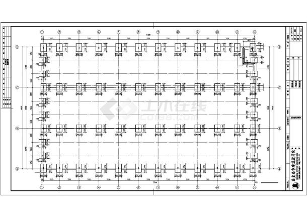 【最新】某电力新厂区厂房结构设计方案CAD图纸-图二