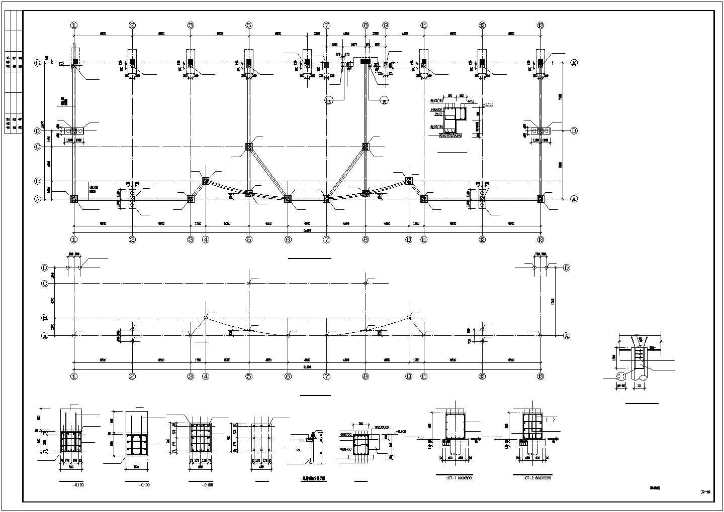 【最新】某二层全钢结构展示厅设计方案CAD图纸