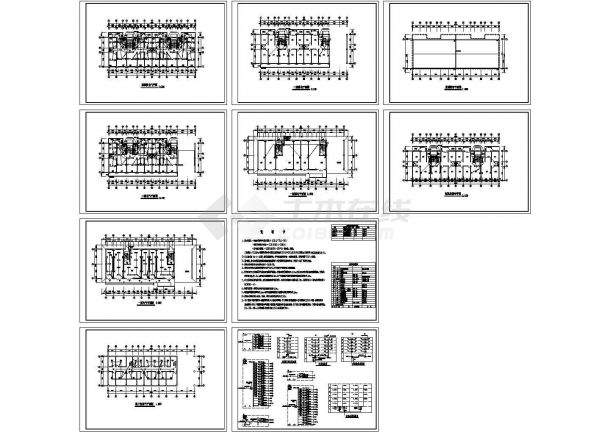 某六层框架结构住宅楼全套电气CAD施工设计图纸（标注详细）-图一