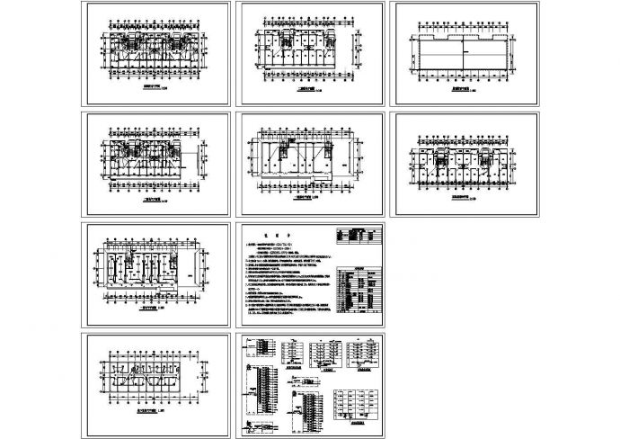 某六层框架结构住宅楼全套电气CAD施工设计图纸（标注详细）_图1