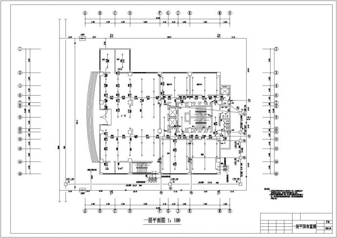 上海某高层酒店给排水CAD设计图_图1