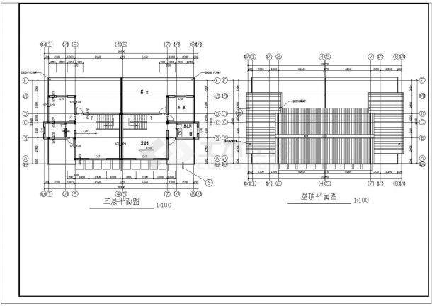 两套五层住宅楼建筑施工图-图二