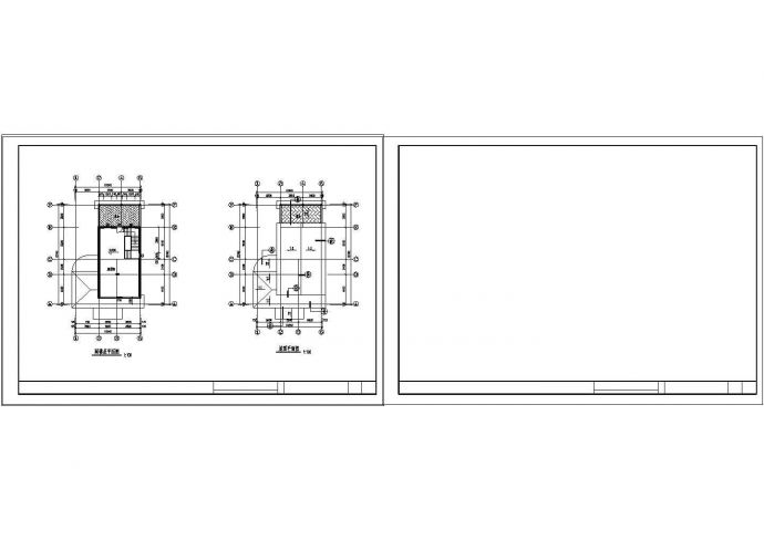 某带阁楼别墅建施设计CAD图纸_图1