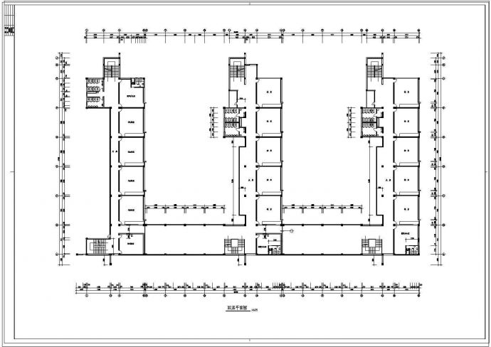 某地五层小学教学楼建筑设计cad图纸_图1