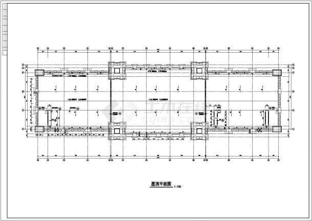 三层欧式酒店建筑CAD施工图纸-图一