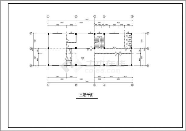 3层小型行政办公楼建筑方案设计-图二