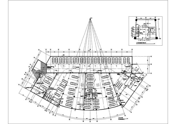 某高层剪力墙结构娱乐城大厦设计cad 全套建筑施工图-图一