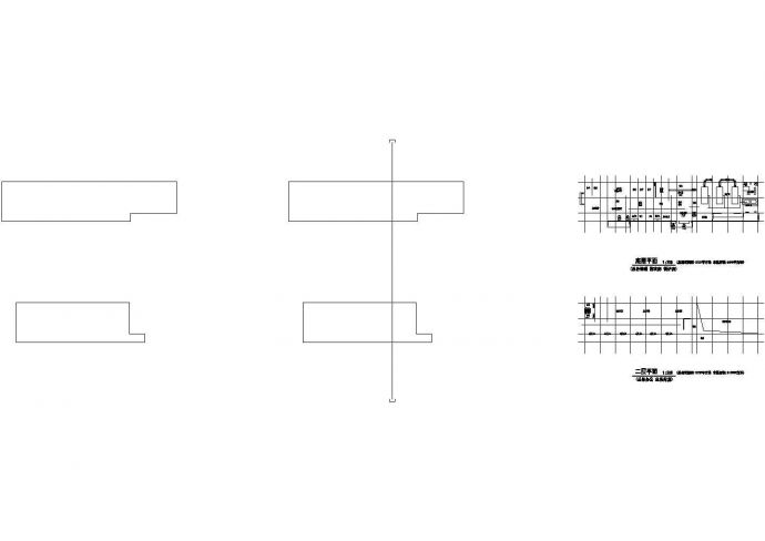 某人民医院二层框架结构后勤综合楼设计cad全套建筑扩初图（甲级院设计）_图1