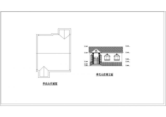 农家小型住宅建筑设计cad施工图纸_图1