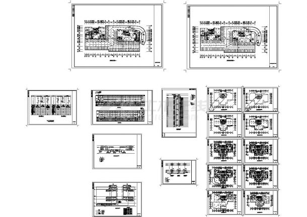 某28层商住楼电气CAD施工图纸-图二