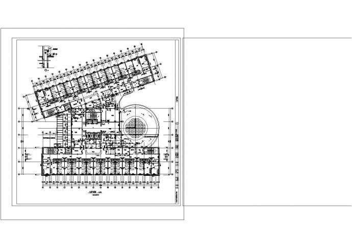 某城市第人民医院建筑设计CAD施工图_图1