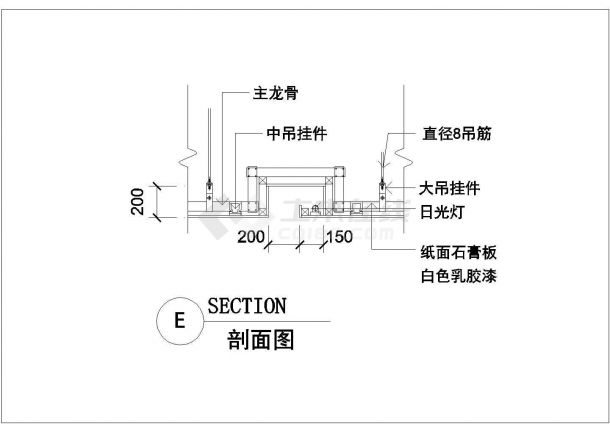 欧式潮流服装店全套装修设计施工图-图二