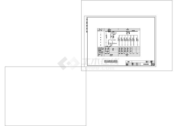 兵站配电房电气设计图cad-图一