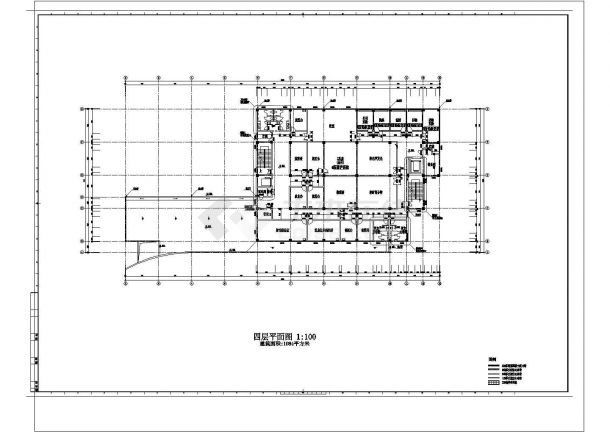 某医院影像公共楼建筑设计全套CAD施工图-图二