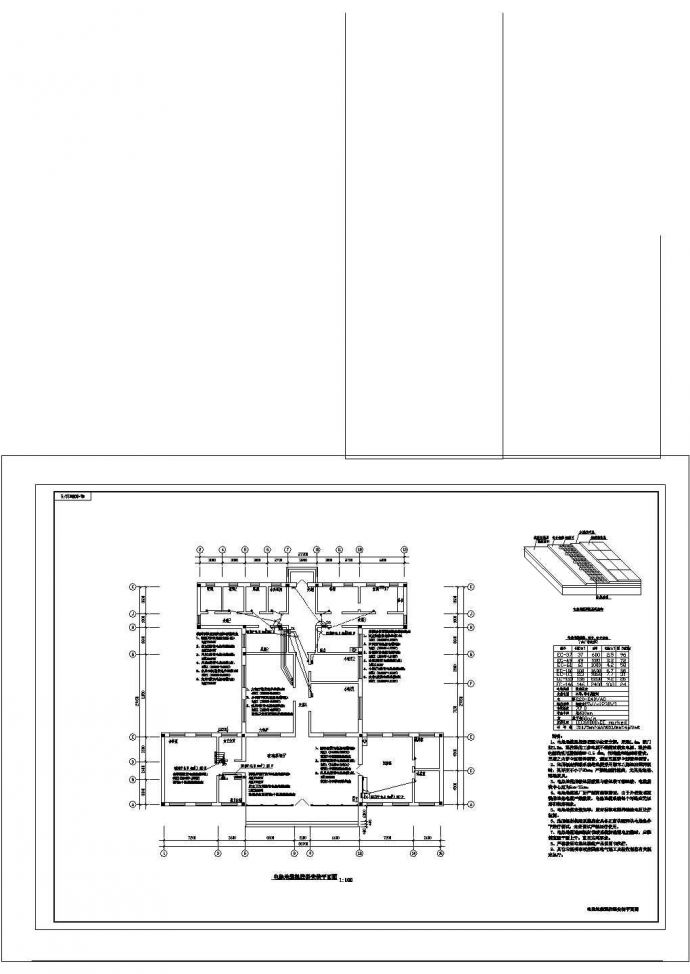 湖心岛建筑物电力系统图cad_图1