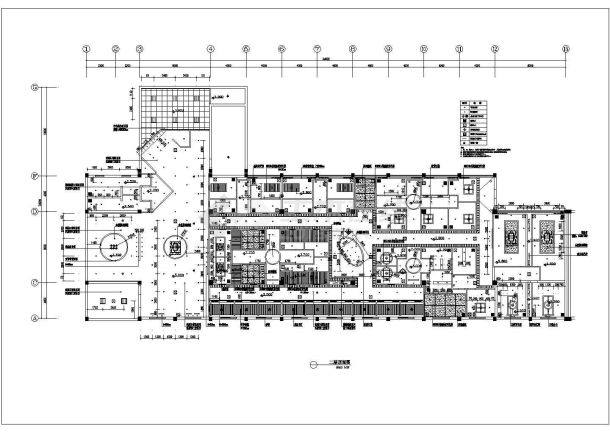 五星级高级会所茶吧整层室内装修平面设计cad施工图-图一