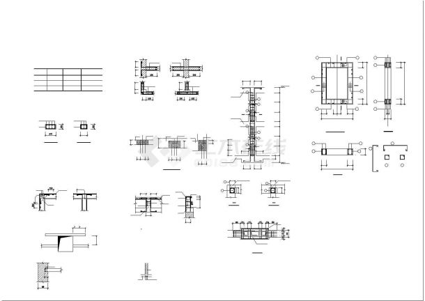 5层砖混结构学校结构设计施工cad图纸-图一