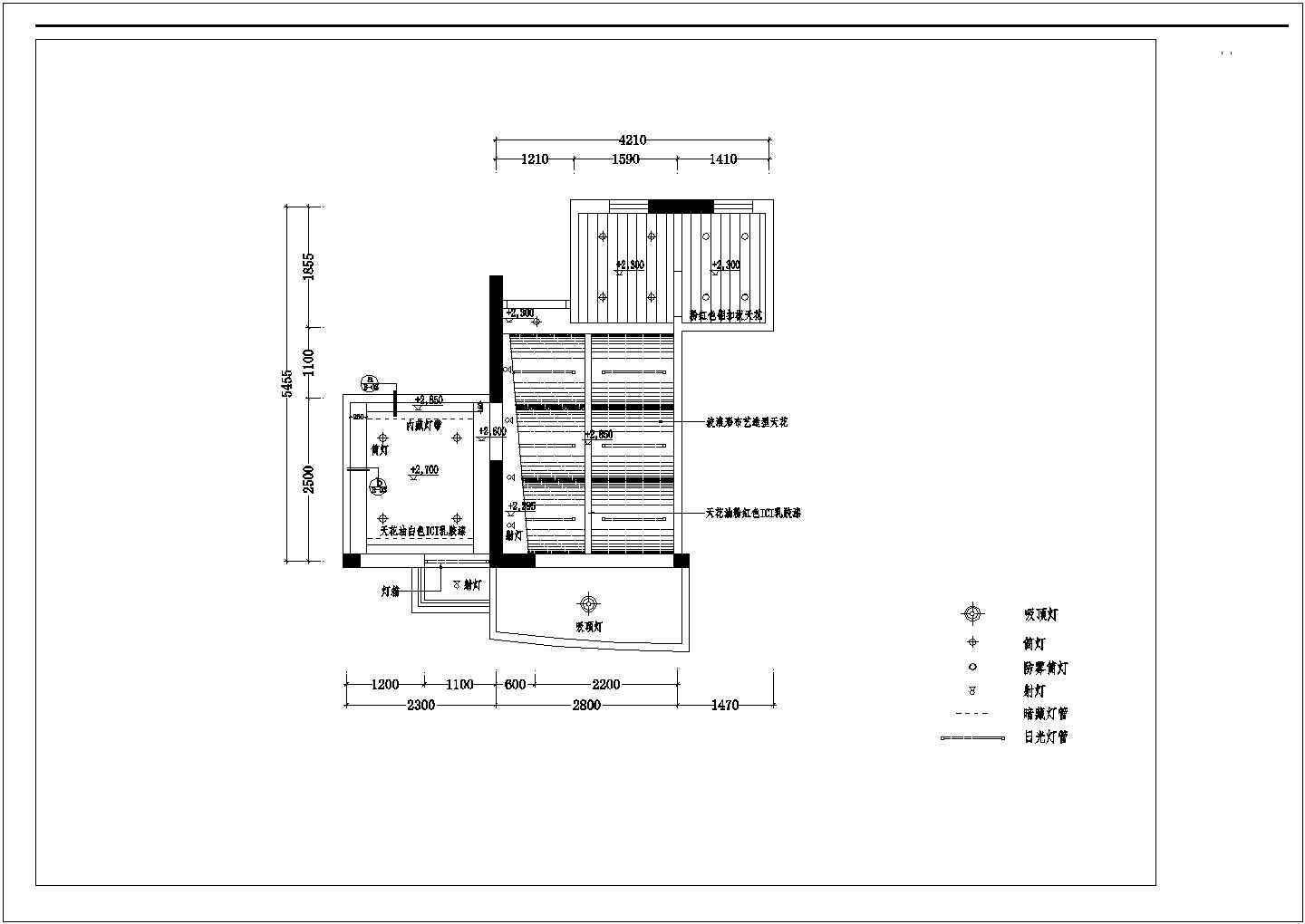 某小户型公寓室内装修设计cad平面施工图