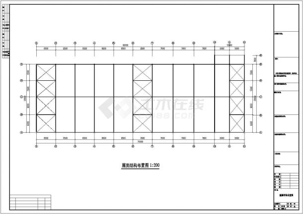 厂房设计_安徽某钢结构工程厂房设计CAD图纸-图一