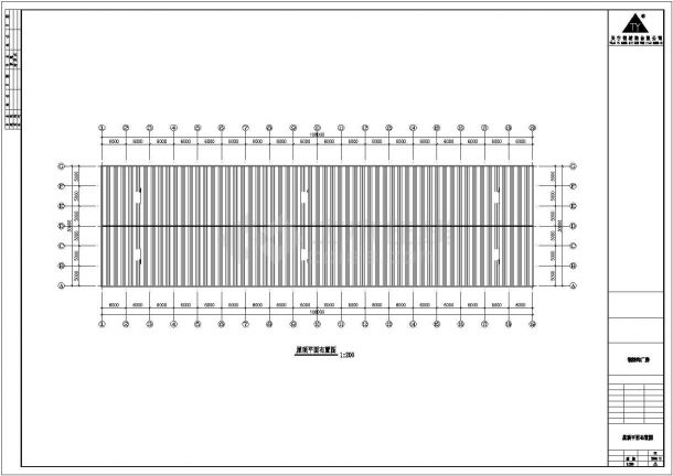 安徽108x30钢结构设计cad图纸（共5张）-图一