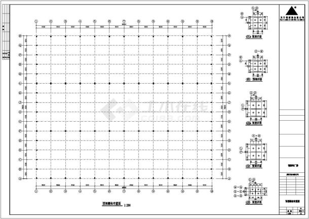 安微某公司木业钢结构工程CAD图纸（共9张）-图一