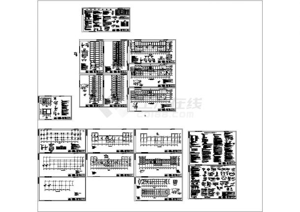 某二层砖混结构敬老院（4442.84㎡）设计cad全套建筑施工图（含设计说明，含结构设计，含给排水设计，含电气设计）-图二