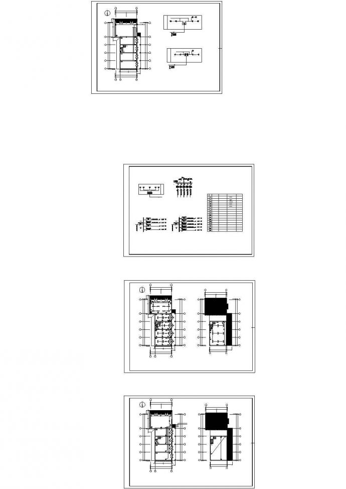 某二层框架结构仿古民居（295㎡）设计cad全套建筑施工图（含设计说明，含结构设计，含电气设计）_图1