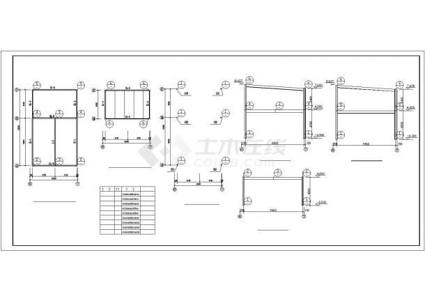 本田展厅建筑结构设计CAD图纸（共19张）-图一