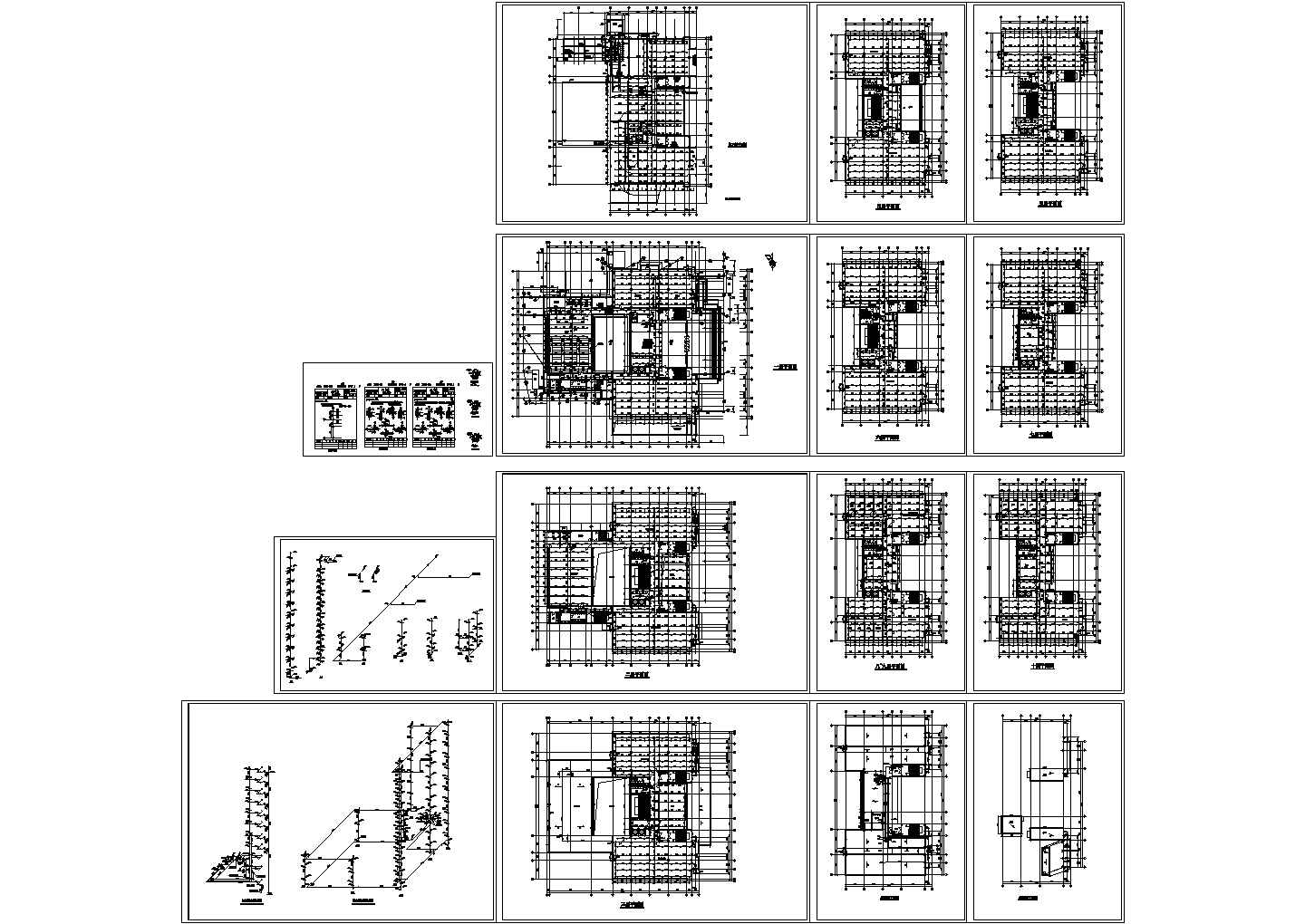 湖南某十层建筑给排水CAD设计图