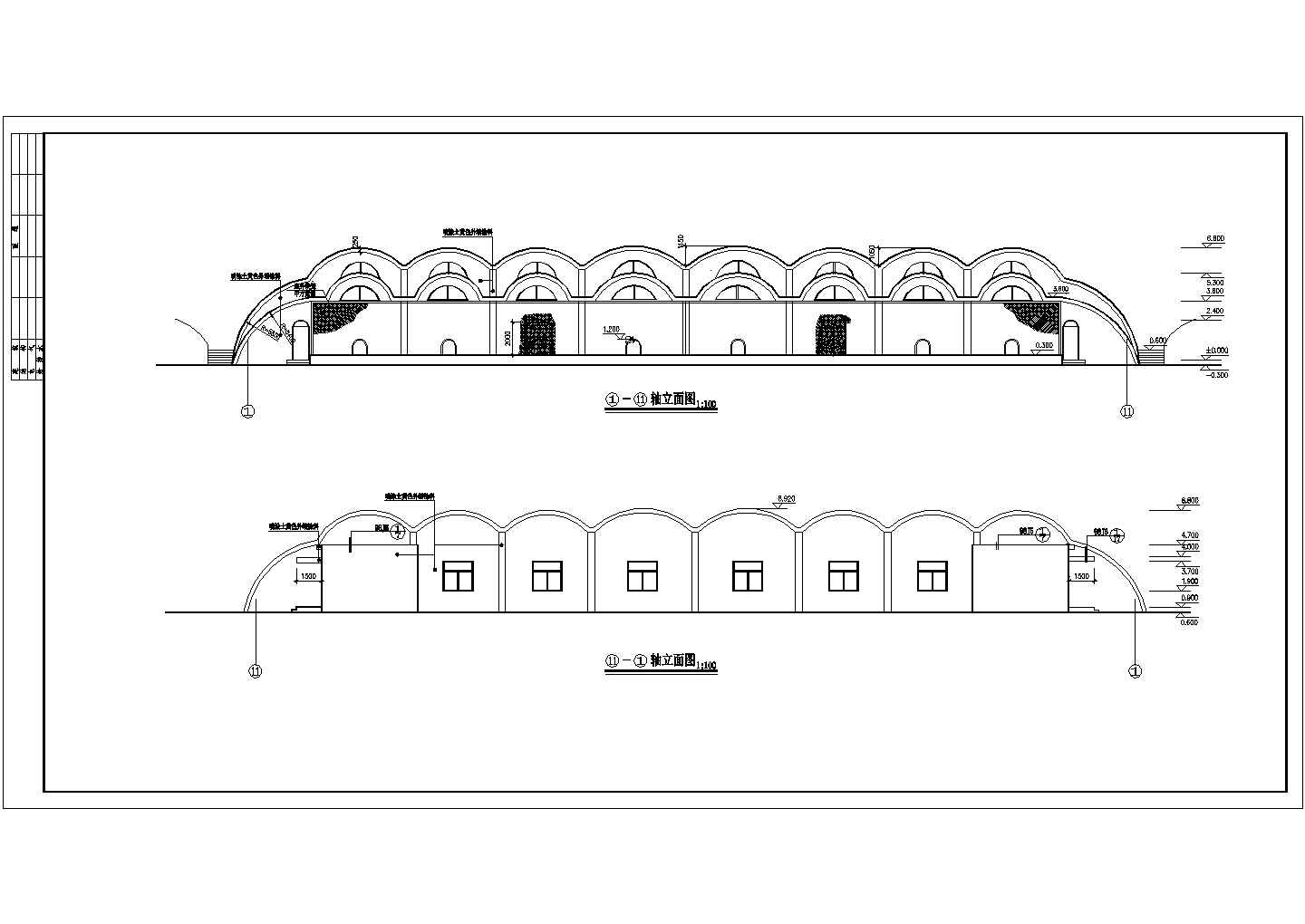 某山地动物园狮馆规划总平面设计详细施工方案CAD图纸