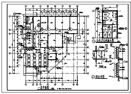 某四层钢筋混凝土结构综合楼建筑施工cad图_综合楼施工-图二