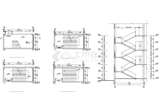 北京某大学2360平米3+1层框架结构大众浴室建筑设计CAD图纸-图一