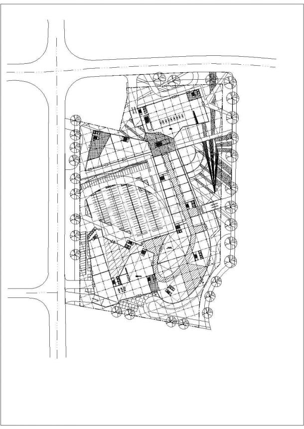 某项目景观规划总设计详细施工方案CAD图纸-图二