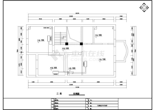 某现代欧式别墅建筑设计cad平面施工图-图一