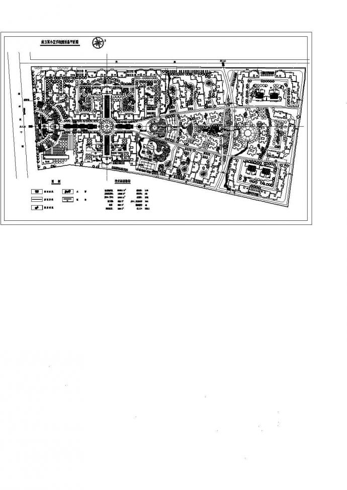 南方某综合小区规划设计详细施工方案CAD图纸_图1