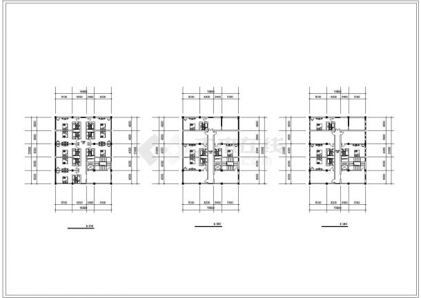 无锡市某7000平米8层高档连锁假日酒店建筑设计CAD图纸-图一